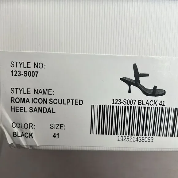 Simkhai Roma Heeled Leather Sandals, Black, New, Size 41